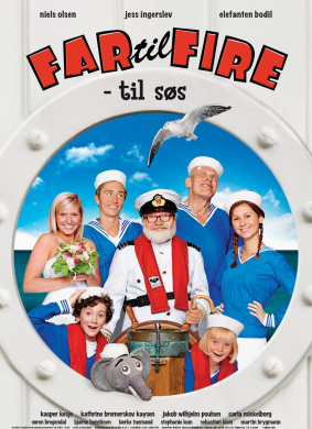 一个老爸四个娃之出海大冒险Far til fire: Til s?s 电影封面