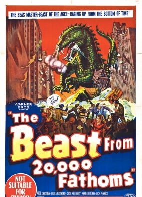 四脚爬行的哥拉斯之原子怪兽The Beast from 20,000 Fathoms 电影封面